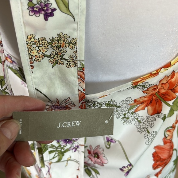 J.CREW COLLECTION NWT HALTER TOO IN RATTI TROPICAL FLORAL 💯 COTTON SZ S - Picture 7 of 16